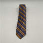 NWT Mens Multicolor Silk Striped Four-In Hand Adjustable Designer Neck Tie image number 1
