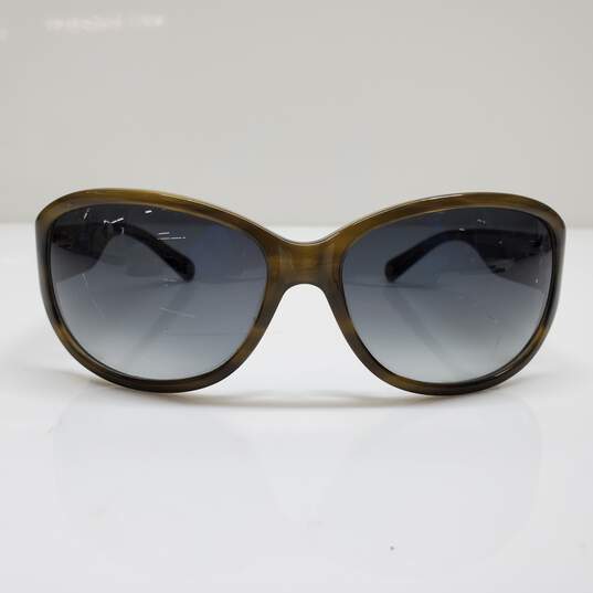 AUTHENTICATED COACH GREEN TORTOISE OVERSIZED SUNGLASSES image number 3