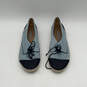Womens Dolly Two Blue Denim Cap Toe Lace-Up Espadrille Flats Size 37.5 image number 5