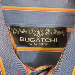 Bugatchi Uomo Men Blue Long sleeve Button Up Shirt sz M alternative image