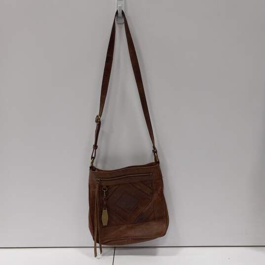 Brown Leather Crossbody Purse image number 2