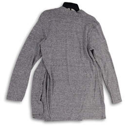 NWT Womens Gray Long Sleeve Knitted Open Front Cardigan Sweater Size 1X alternative image