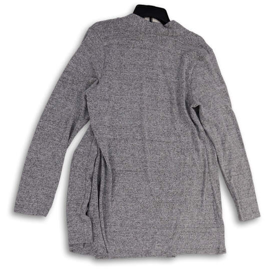 NWT Womens Gray Long Sleeve Knitted Open Front Cardigan Sweater Size 1X image number 2