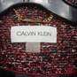 Calvin Klein Women's Red/White/Black Open-Front Tweed Topper Jacket/Coat/Blazer (No Closure) Size 14 image number 2