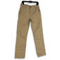 NWT Mens Beige Flat Front Relaxed Fit Straight Leg Chino Pants Size 30X34 image number 1