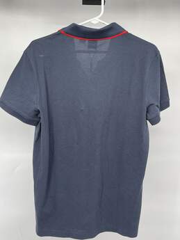 Mens Blue Cotton Short Sleeve Collared Golf Polo Shirt Size M T-0488819-E alternative image