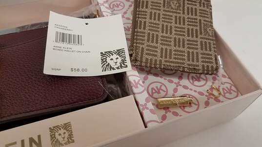 Anne Klein Boxed Wallet On a Chain image number 3