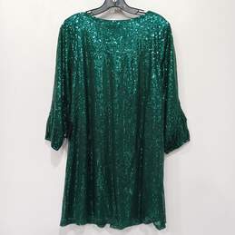 women's Green Bedazzled Sequins Lulus Dress Size Small alternative image