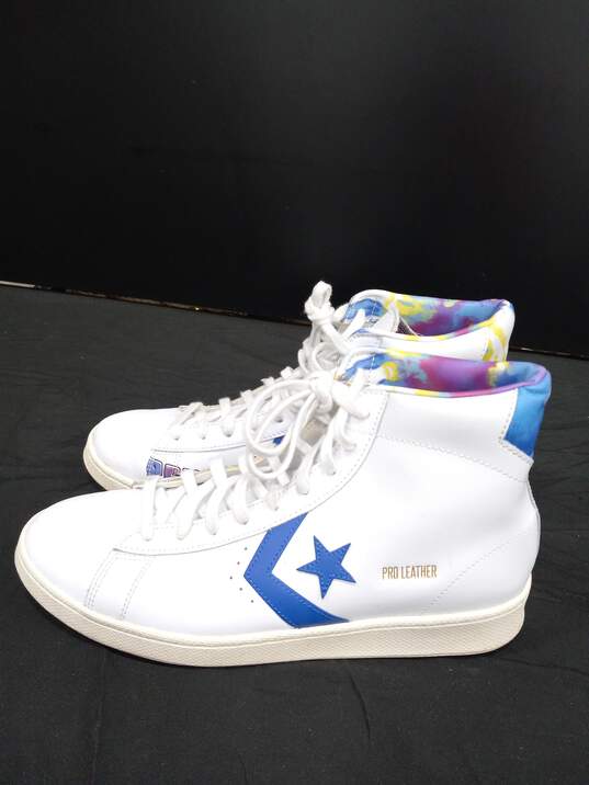 CONVERSE PRO LEATHER HIGH PEACE LOVE BASKETBALL  SNEAKERS MENS SIZE 11.5 image number 5