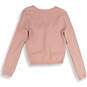 NWT Womens Pink Long Sleeve Button Front Cardigan Sweater Size Medium image number 2
