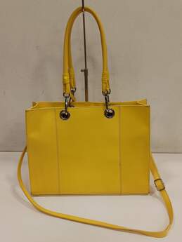 Wilsons Leather Women's Yellow Leather Tote Bag with Shoulder Strap alternative image