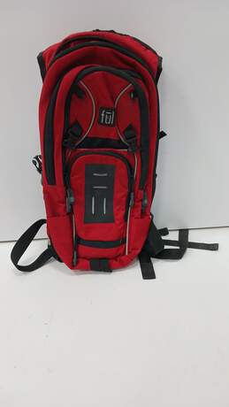 Mens Red Padded Cycling Shoulder Strap Hiking Hydration Backpack