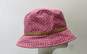 GUESS Pink Logo Signature Canvas Buckle Sun Bucket Hat image number 4