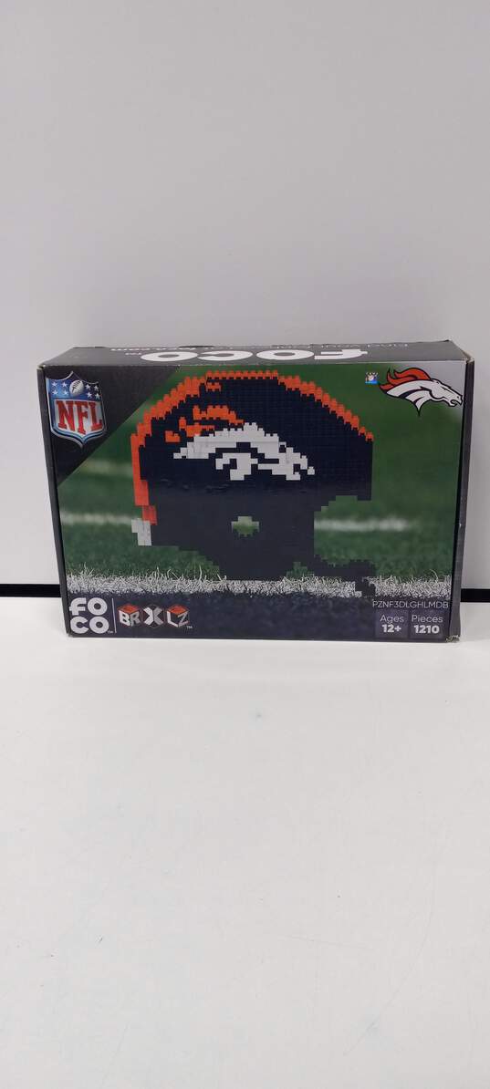 FoCo NFL BRXLZ Denver Broncos HELMET 3-D Puzzle image number 1