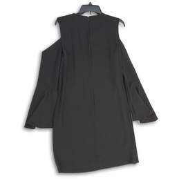 Calvin Klein Womens Black Round Neck Cold Shoulder Sleeve Shift Dress Size 0 alternative image