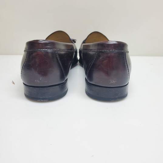 Cole Haan Burgundy Leather Tassel Loafers Men's Size 9.5 image number 5