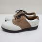 Ashworth AM 0211 Leather White/Brown Golf Shoes Men's Size 10, Used image number 4