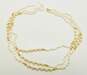 14K Yellow Gold Bead & Pearl Necklace for Repair 57.2g image number 3