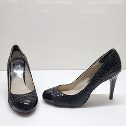 MICHAEL Michael Kors Black Leather  Pump Heels Women's Size 7.5M
