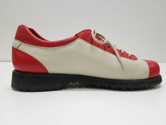 Walter Genuin Golf Multi Red Leather Lace Up Oxford Shoes Women's Size 8 image number 3