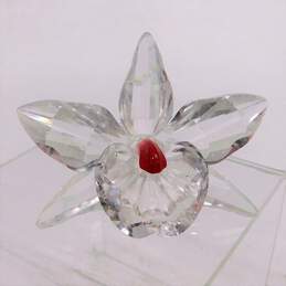 Swarovski Crystal Pink Orchid Flower Figurine alternative image