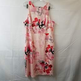 Le Chateau Pink Floral Sleeveless Dress