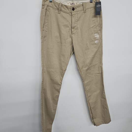Tan Classic Straight Chino Pants image number 1