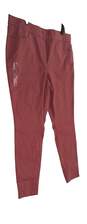 NWT Womens Pink Flat Front Pockets Straight Leg Jegging Pants Size 18W image number 3