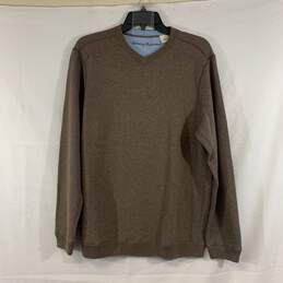 Men's Brown/Blue Tommy Bahama Reversible Sweater, Sz. S