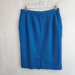 Pendleton Blue Wool Skirt Women's Size 12 alternative image
