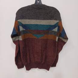 Vintage Pendleton Men's Multicolor Striped 100% Wool Crew Neck Sweater Size M alternative image