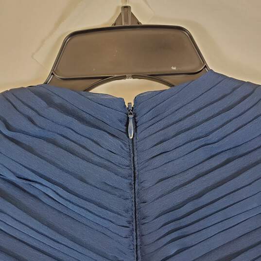 Adrianna Papell Women's Blue Sleeveless Dress SZ S image number 6