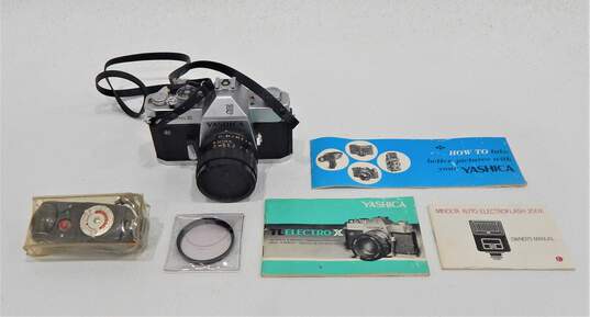 Yashica TL Electro X 35mm Film Camera W/ Lens Manual Case image number 3