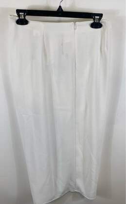 Zara White Wrap Midi Skirt - Size Medium NWT alternative image