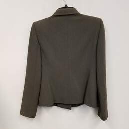 Womens Brown Long Sleeve Collared Single Breasted Blazer Jacket Size S alternative image