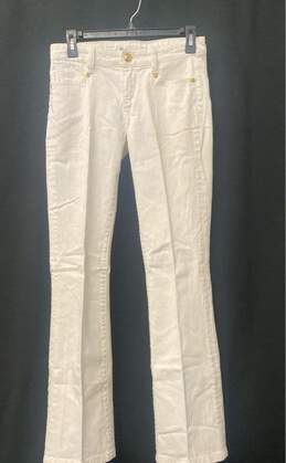 BCBGMaxazria Women's White Flared Jeans- Sz 28
