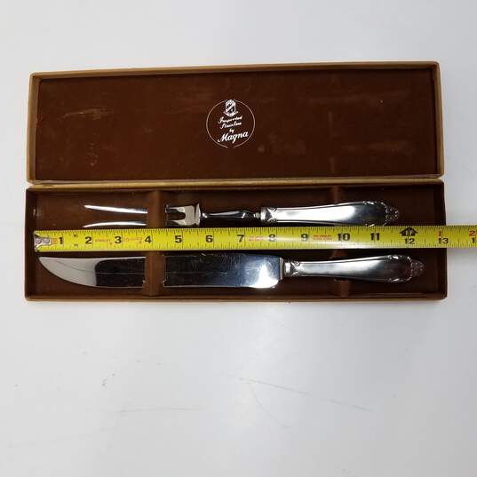 Magna Stainless Steel Knife And Fork Carving Set image number 2