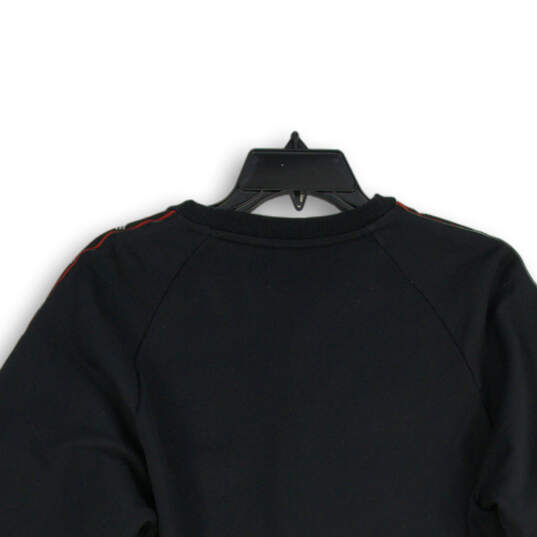 Mens Black Soccer Tape Tango Logo Long Sleeve Pullover Sweatshirt Size M image number 4