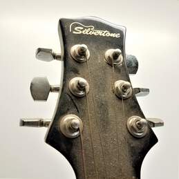 Silvertone Jimmy Johnson NASCAR Acoustic Guitar alternative image