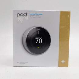 Google Nest 3rd Generation Wi-Fi Learning Thermostat T3007ES - Stainless Steel