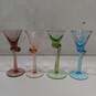 Set of 5 1 Ounce Martini Multicolored Shot Glasses image number 7