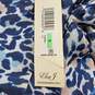 Eliza J Blue Leopard Print Polyester Dress Womens Size 8 image number 4