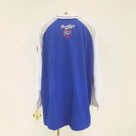 Cooperstown Collection Men's Brooklyn Dodgers Jersey Sweater Sz. 3XL (NWT) image number 2