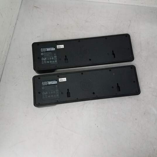 Lot of 2 HP 2013 UltraSlim Docking Stations - D9Y32UT#ABA - No AC Adapters or cables - Untested image number 2