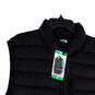 NWT Mens Black Mock Neck Sleeveless Full-Zip Puffer Vest Size X-Large image number 3