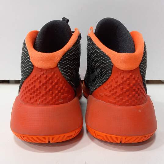 Nike KD Trey 5 III Black Total Orange Basketball Sneakers Size 7Y image number 4