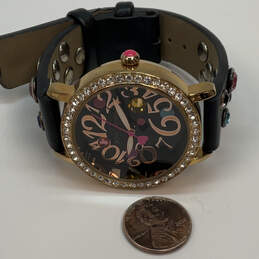 Designer Betsey Johnson BJ00339-08 Gold-Tone Rhinestone Analog Wristwatch alternative image