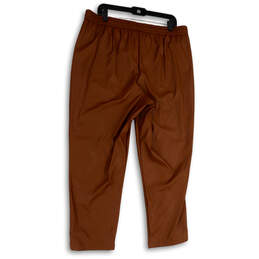 Womens Brown Flat Front Slash Pocket Drawstring Sweatpants Size X-Large alternative image