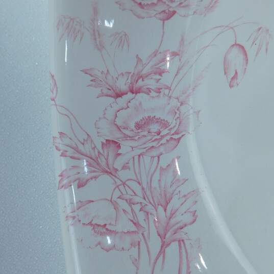 Vintage Knowles KT & K Co. Semi Vitreous Porcelain Floral Wash Tub Bowl image number 3