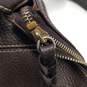 Dooney & Bourke Brown Pebbled Leather Shoulder Hobo Tote Bag image number 3